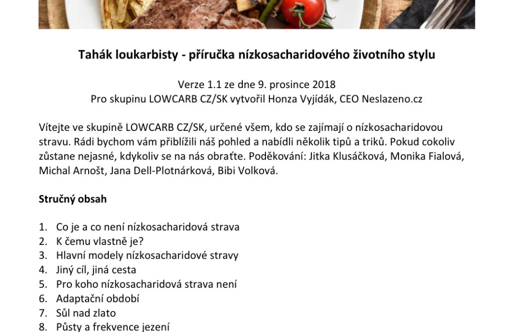 Vyjídák (2018) Tahák loukarbisty – příručka nízkosacharidového životního stylu (LOWCARB CZ/SK)