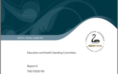 Parlament Západní Austrálie (2019) Náprava stravou – Role stravy v prevenci a léčbě diabetu 2. typu