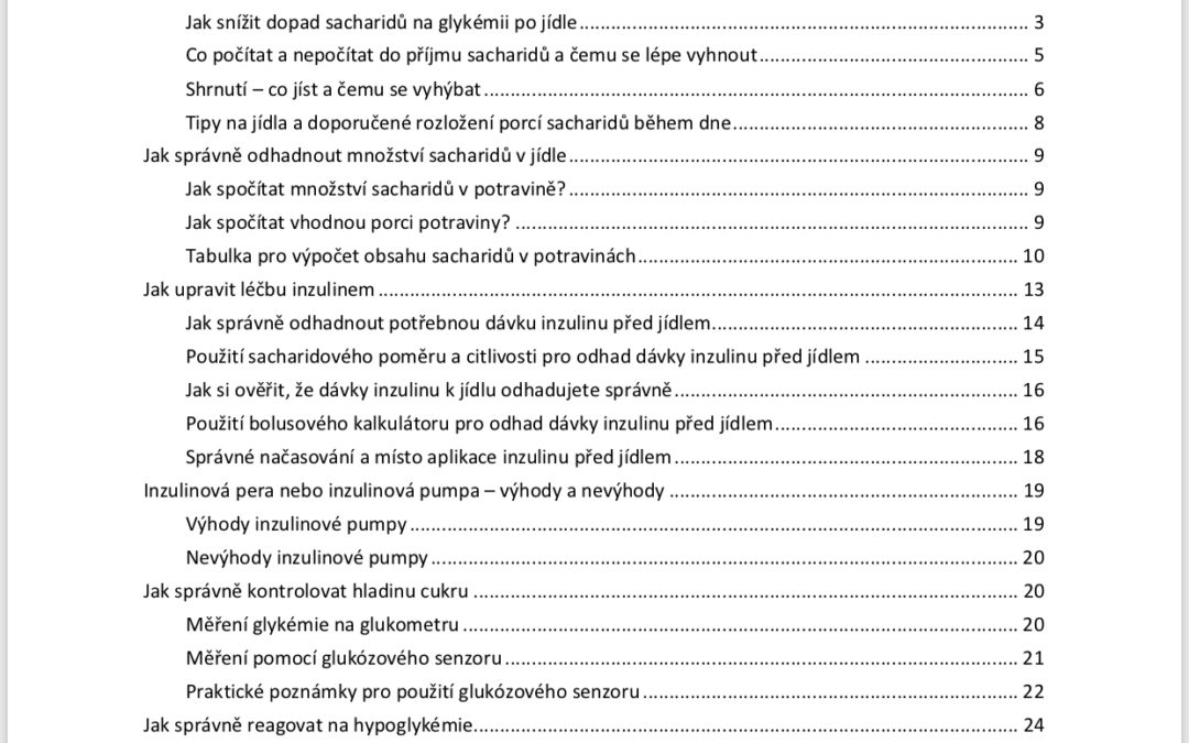 Krejčí (2019) Jak zlepšit kompenzaci diabetu 1. typu