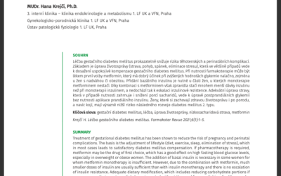 Chráněno: Krejčí (2021) Léčba gestačního diabetes mellitus