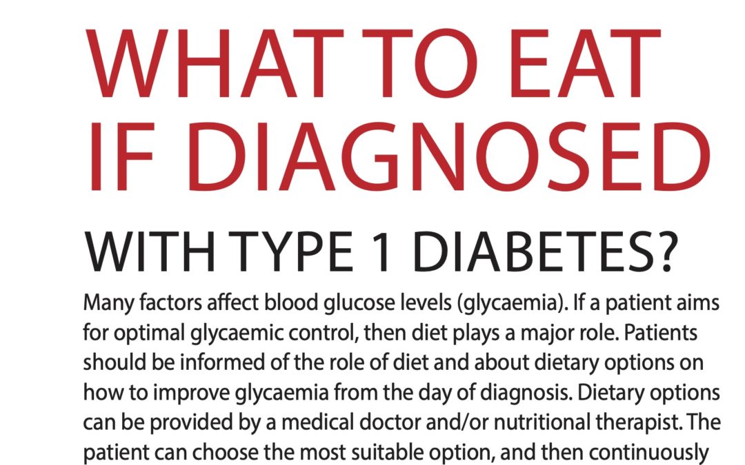 Vyjidak (2021) What to eat if diagnosed with Type 1 Diabetes – DIAstyl 1/2021