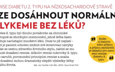 Vyjídák (2021) Remise diabetu 2. typu na nízkosacharidové stravě – Lze dosáhnout normální glykémie bez léků? (DIAstyl 2/2021)